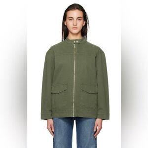 Anine Bing Henry utility field army jacket in green NWT
